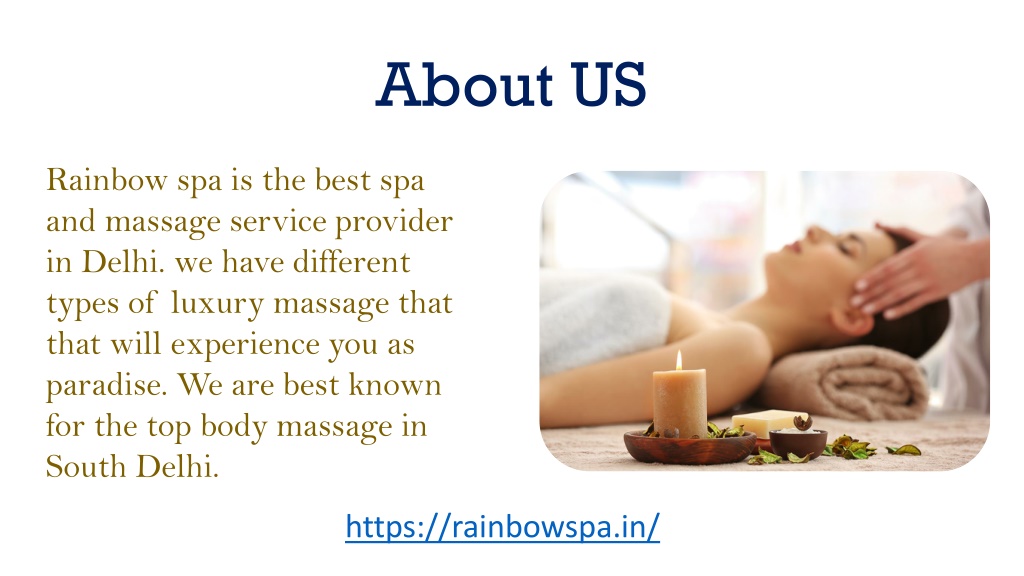 PPT Aromatherapy full body massage Rainbow spa PowerPoint