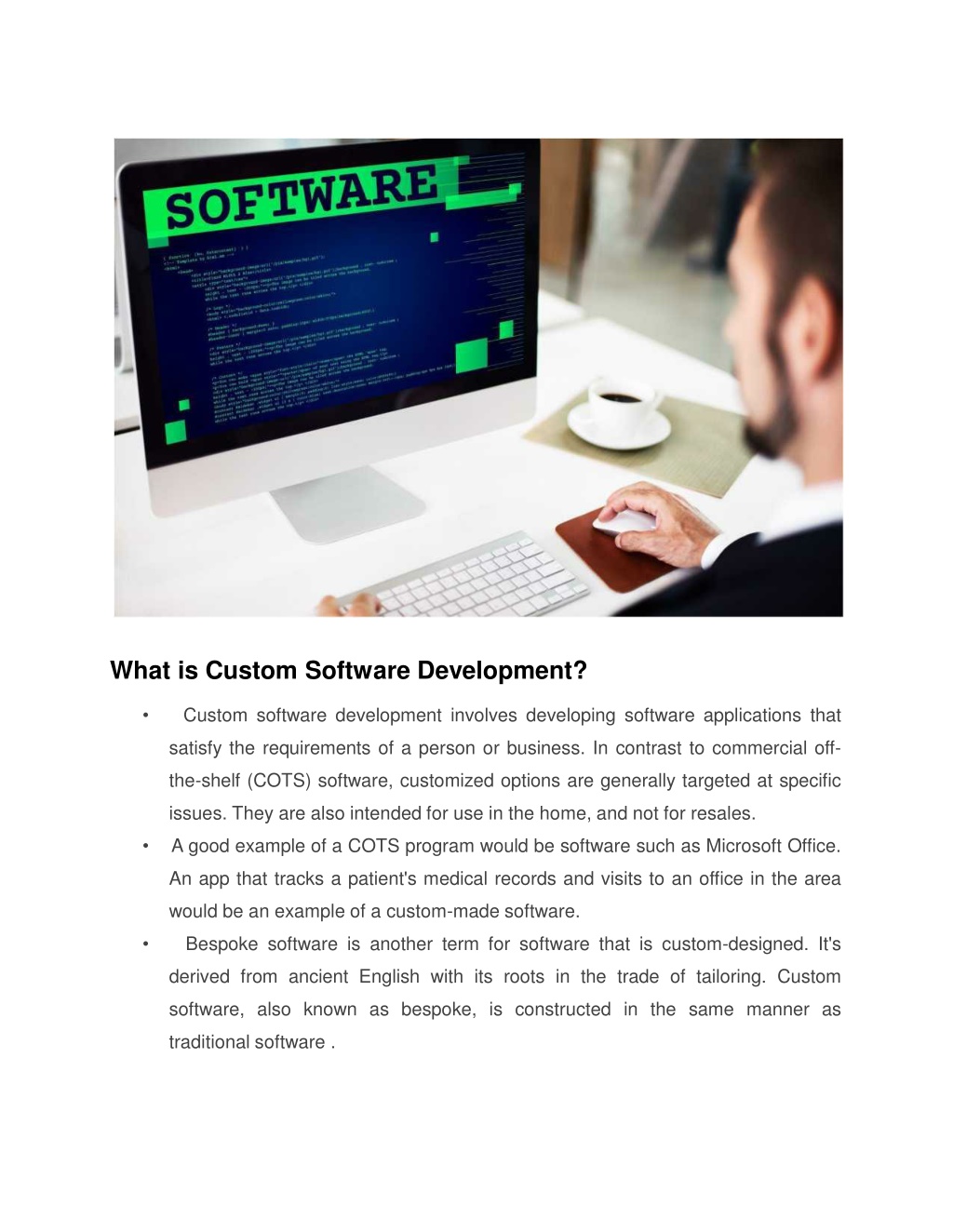 PPT 5AdvantagesofCustomSoftwareDevelopmentforyourbusiness
