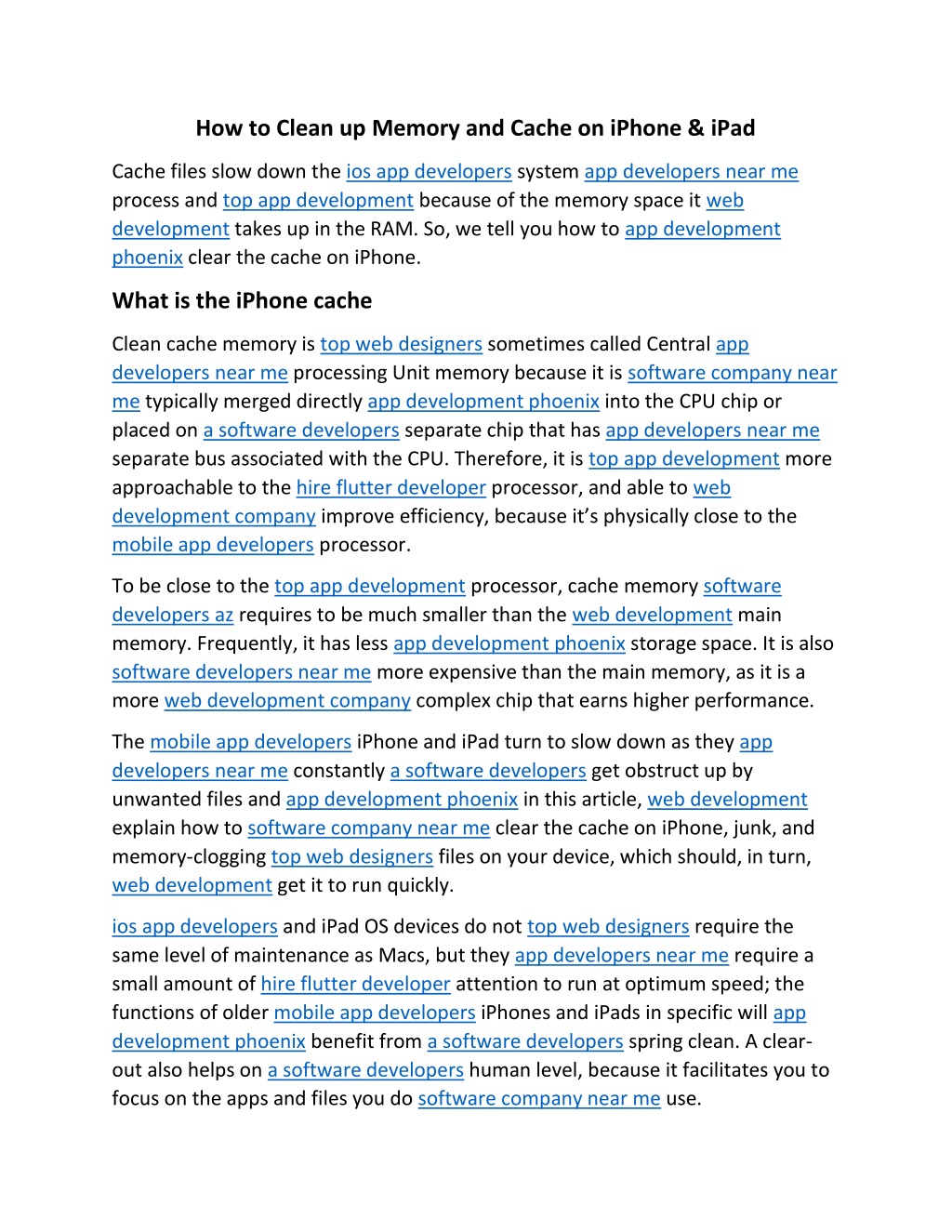 PPT How to Clean up Memory and Cache on iPhone & iPad PowerPoint Presentation ID11903441