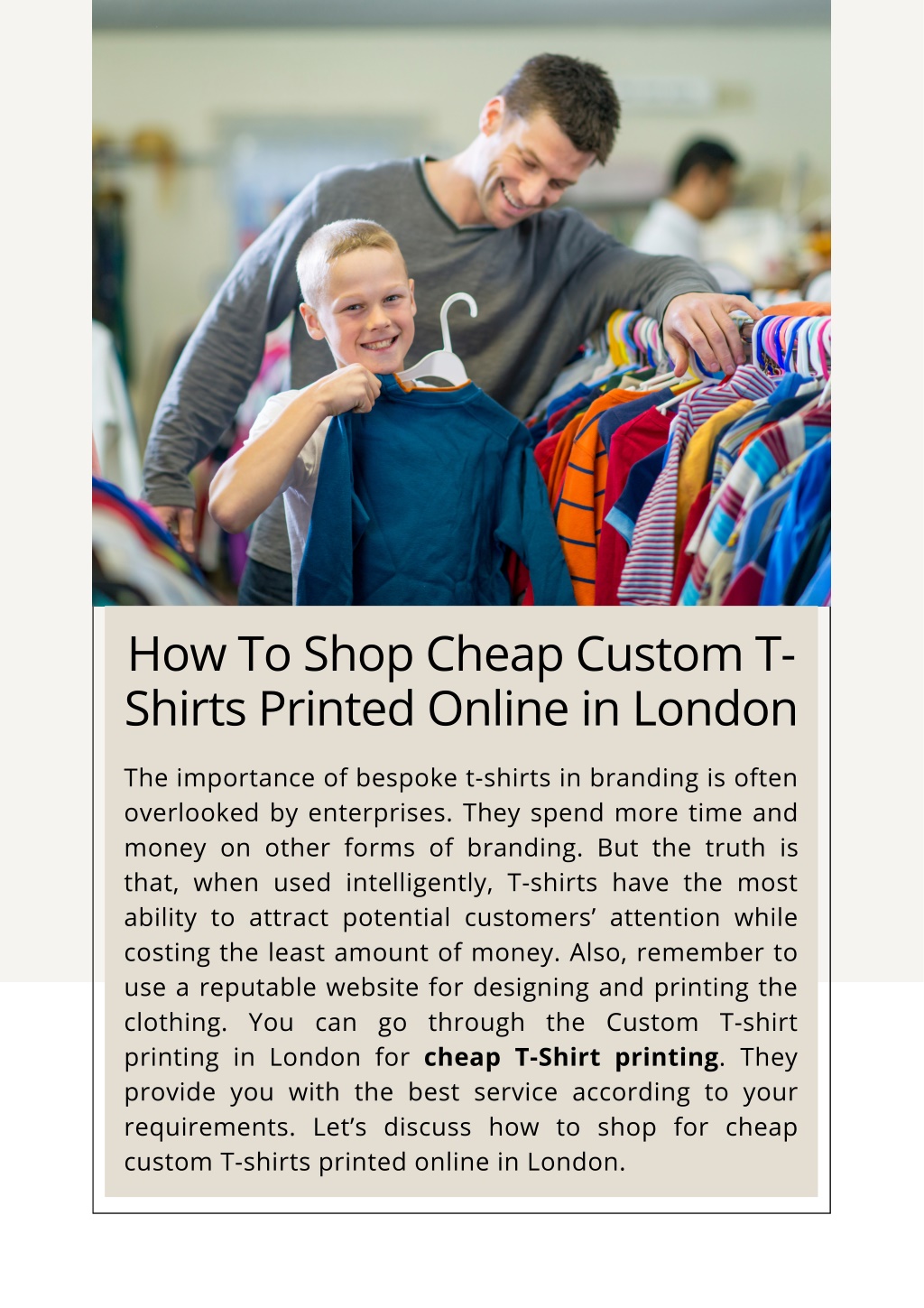 PPT How To Shop Cheap Custom TShirts Printed Online in London