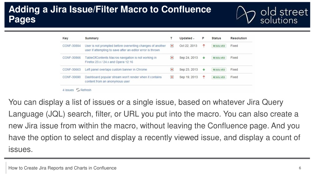 PPT How to Create Jira Reports and Charts in Confluence PowerPoint