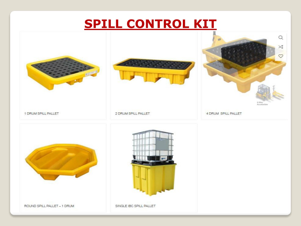 PPT Fire Safety and spill containment pallet in Singapore