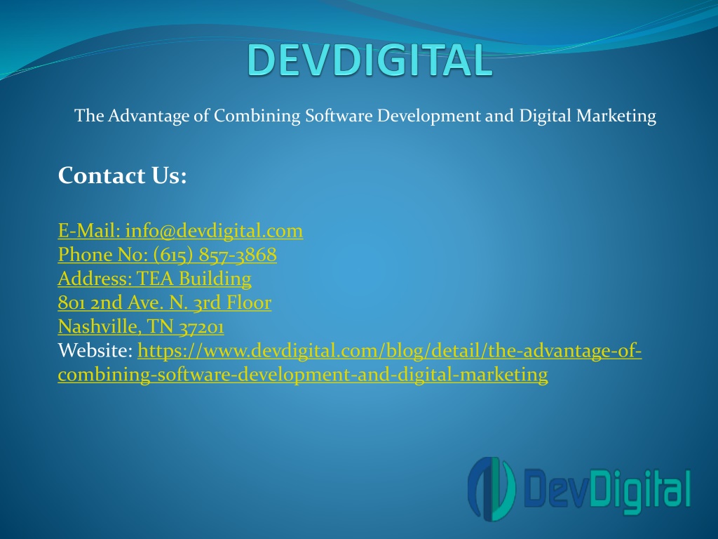 PPT The Advantage of Combining Software Development and Digital