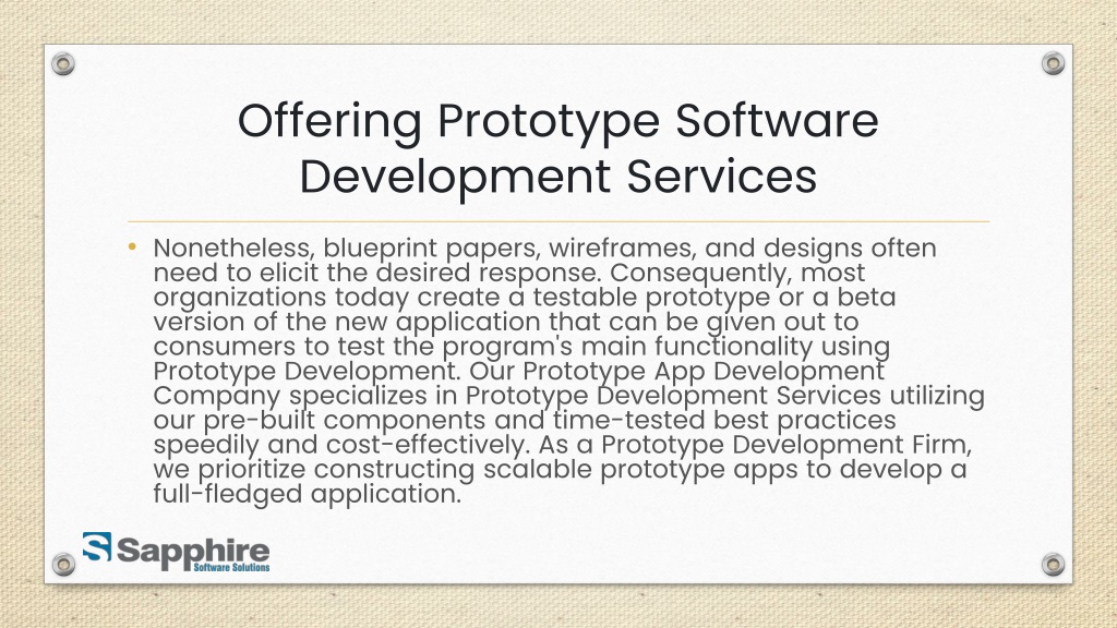 PPT Prototype Development Services PowerPoint Presentation, free