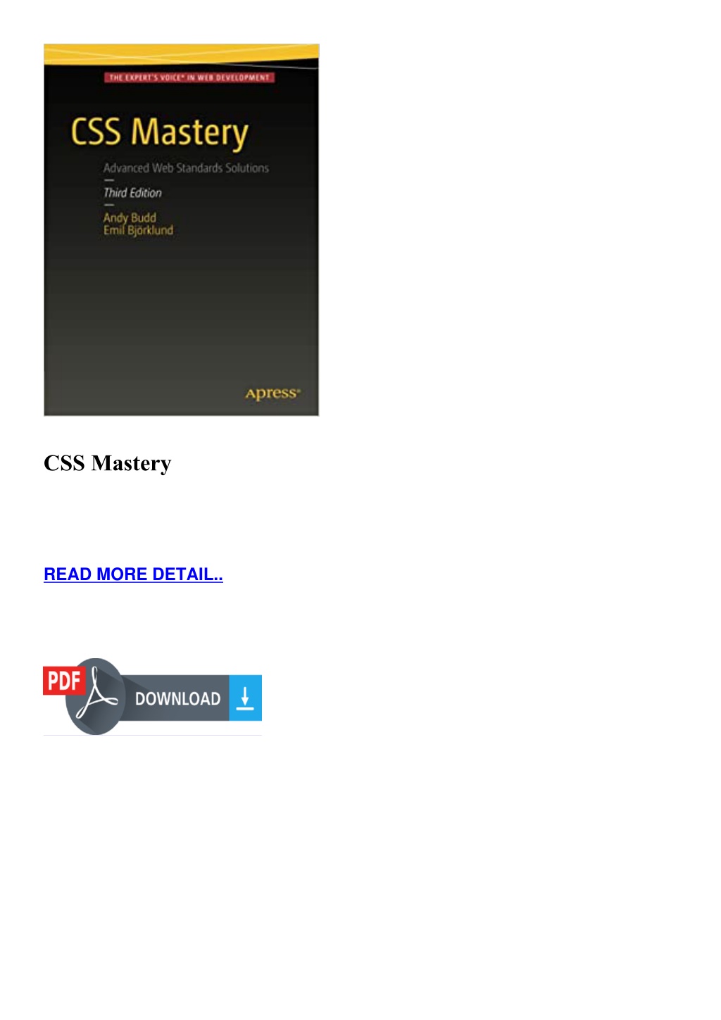 PPT CSS Mastery PowerPoint Presentation, free download ID11927493