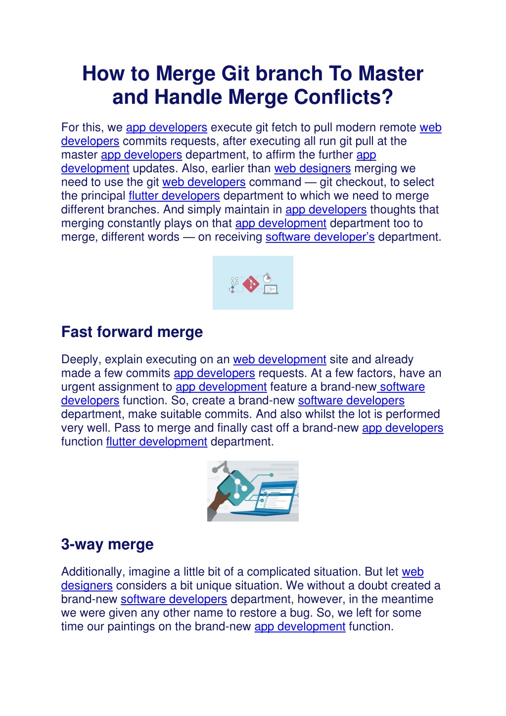 PPT How to Merge Git branch To Master and Handle Merge Conflicts PowerPoint Presentation ID