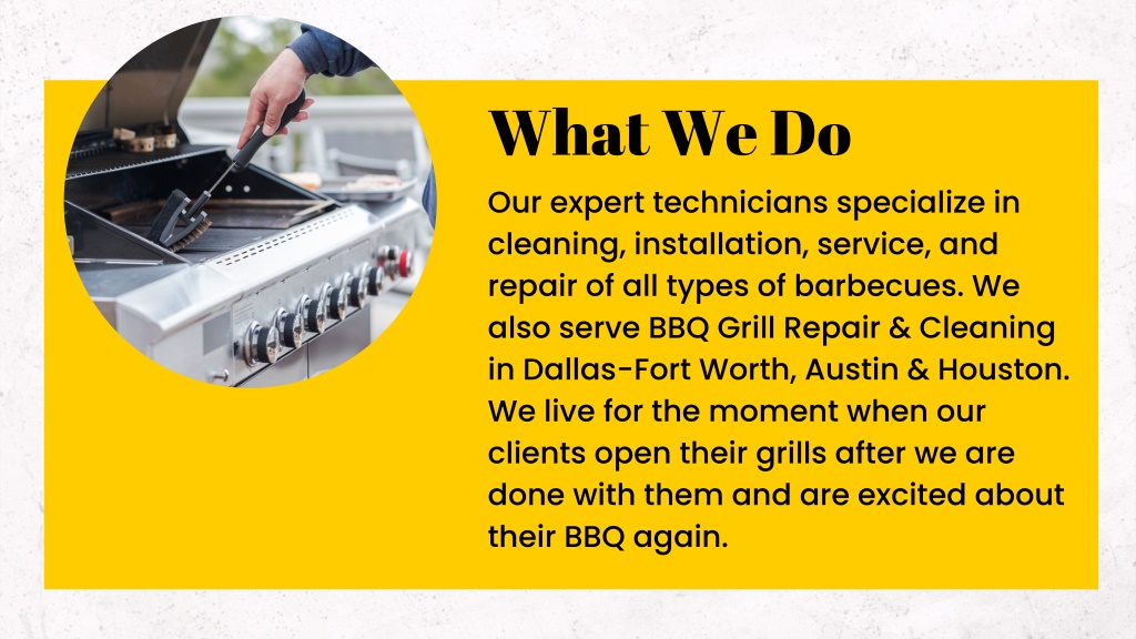PPT BBQ Grill Cleaning & Repair Professional Texas PowerPoint