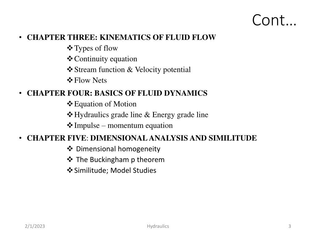 PPT Hydraulics Chapter 1 ppt PowerPoint Presentation, free download ID11943323