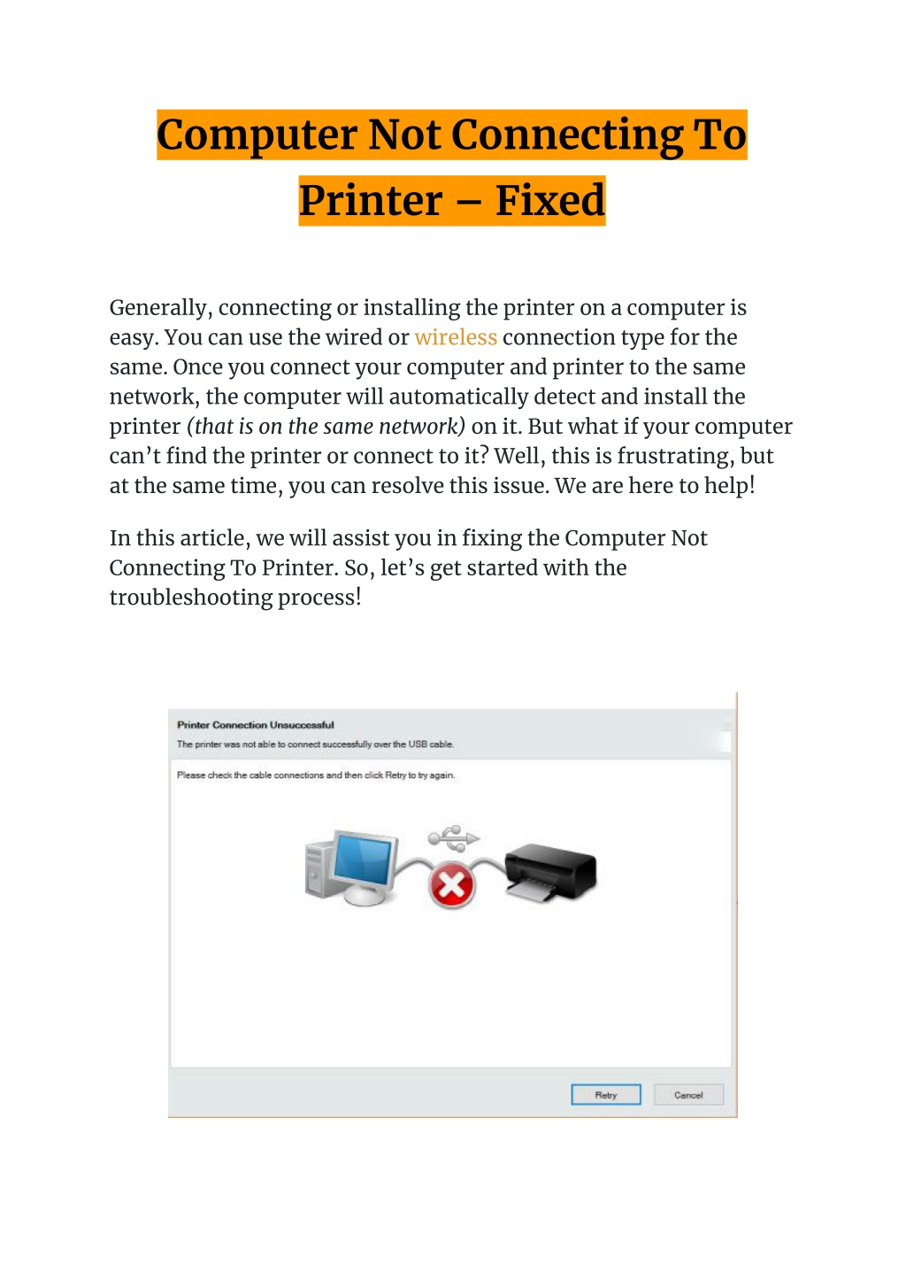PPT Computer Not Connecting To Printer Fixed PowerPoint