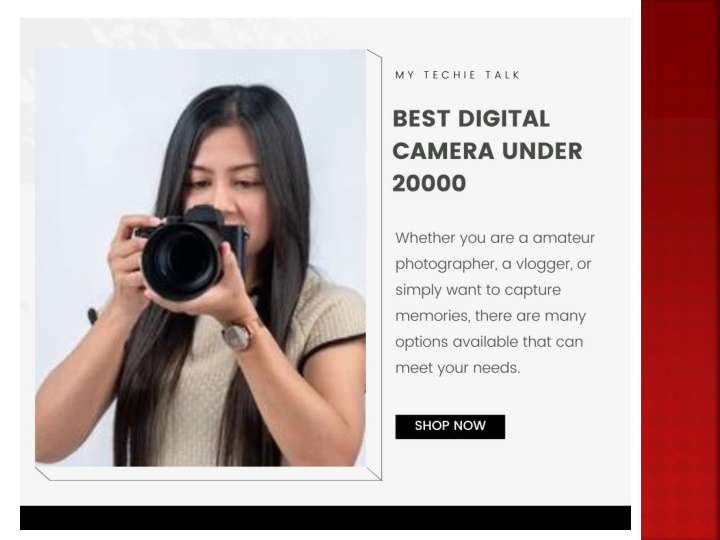 PPT Best Digital Camera under 20000 PowerPoint Presentation, free