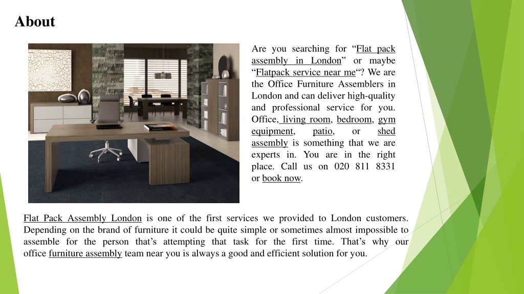 PPT Office Furniture Assemblers PowerPoint