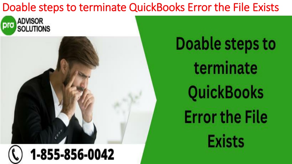 PPT A quick and easy guide to resolve QuickBooks Error the File