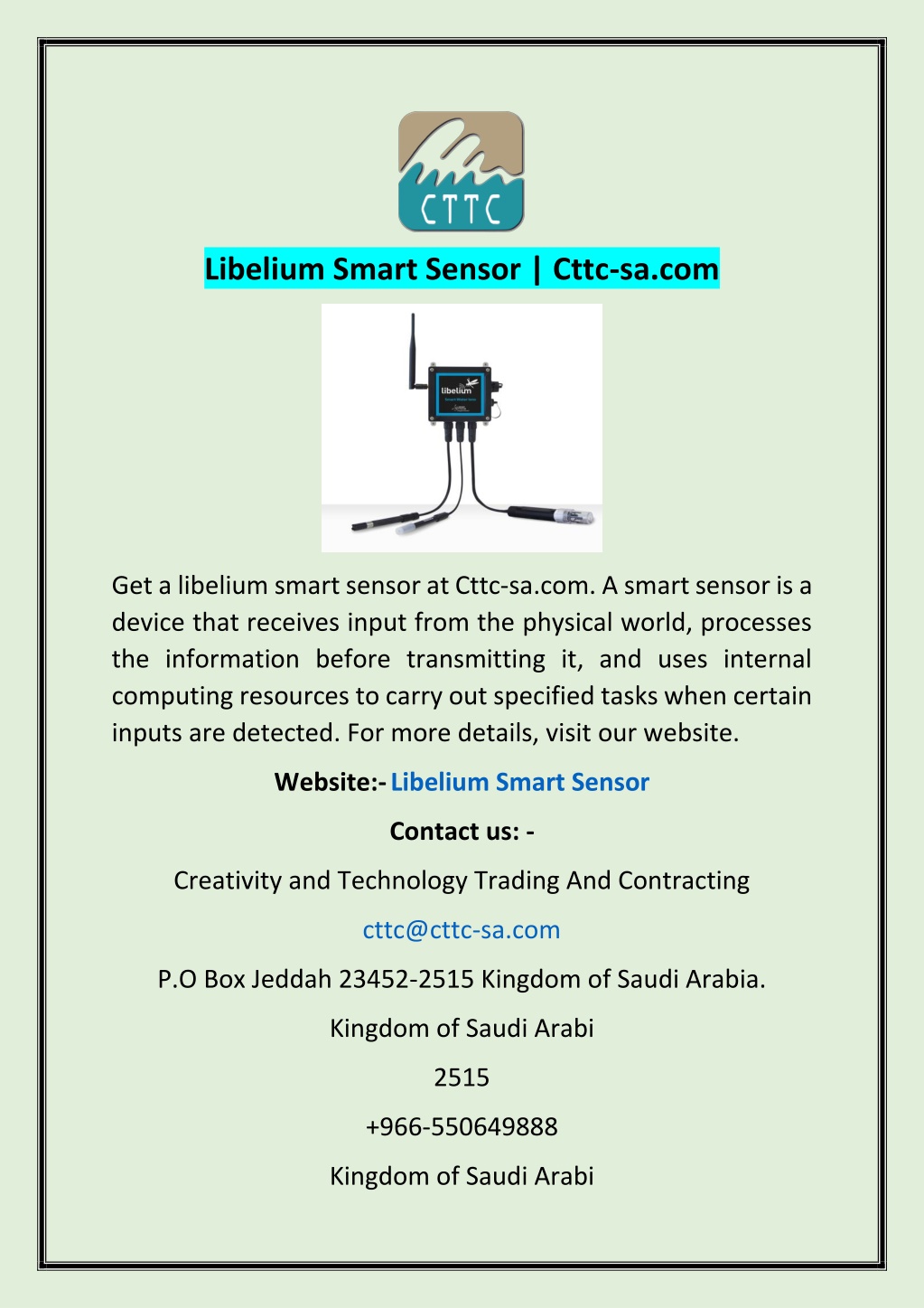 PPT Libelium Smart Sensor PowerPoint Presentation, free