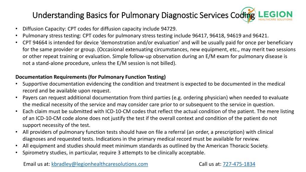 PPT Understanding Basics for Pulmonary Diagnostic Services Coding