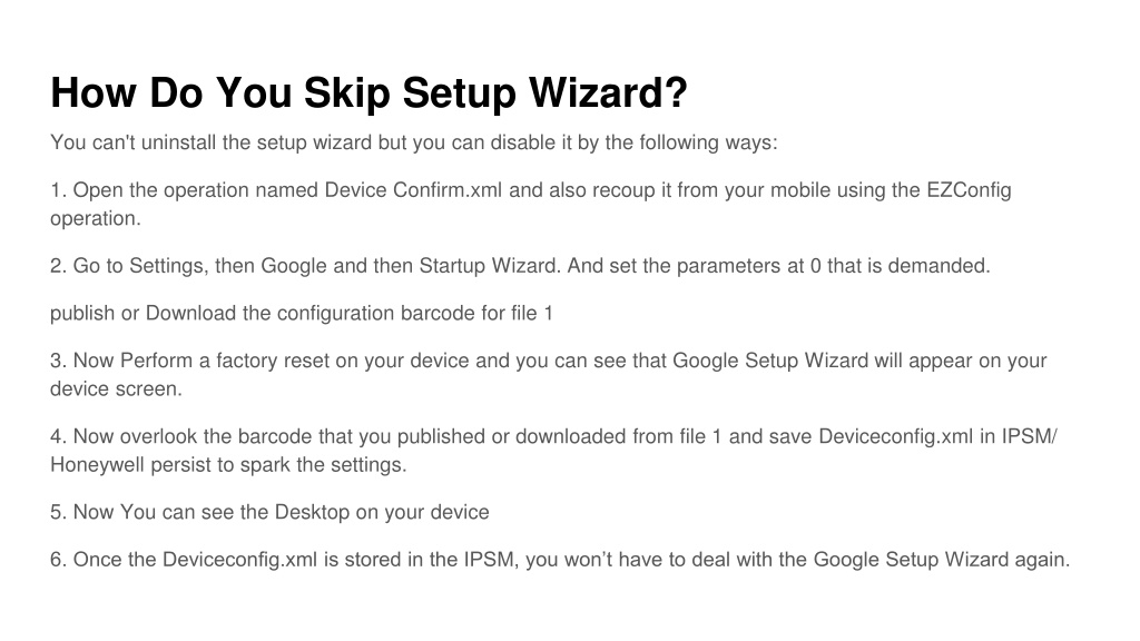 PPT Complete Guide of Setup Wizard for Android Phone PowerPoint Presentation ID11995093