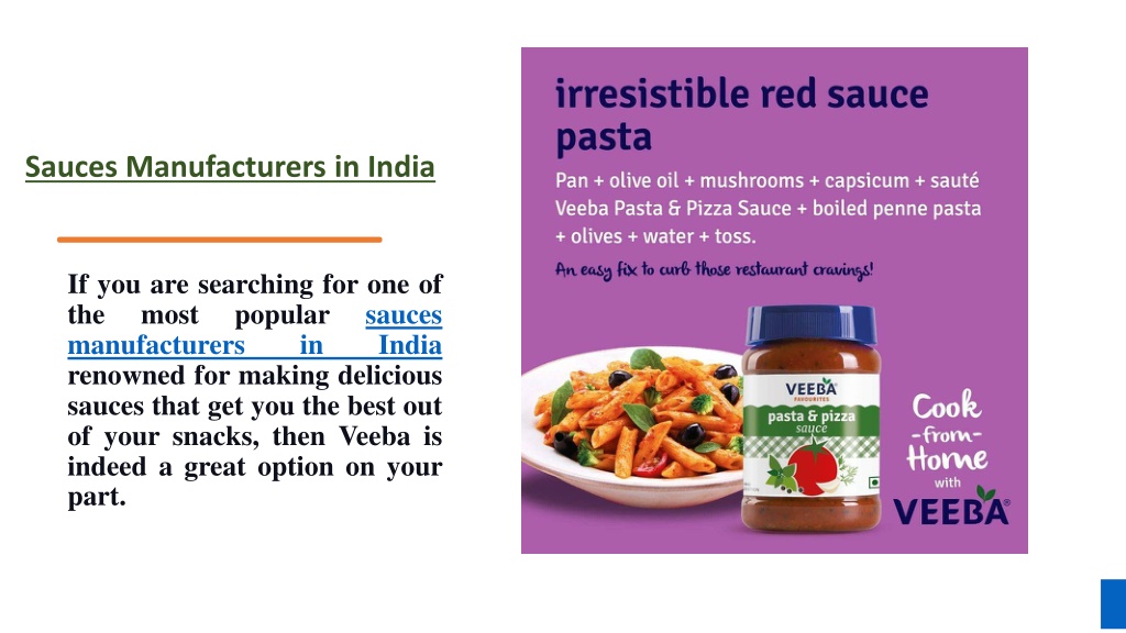 PPT Sauces Manufacturers in India PowerPoint Presentation, free