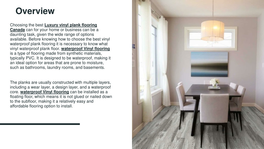 PPT How to choose the best Vinyl waterproof plank flooring in Canada