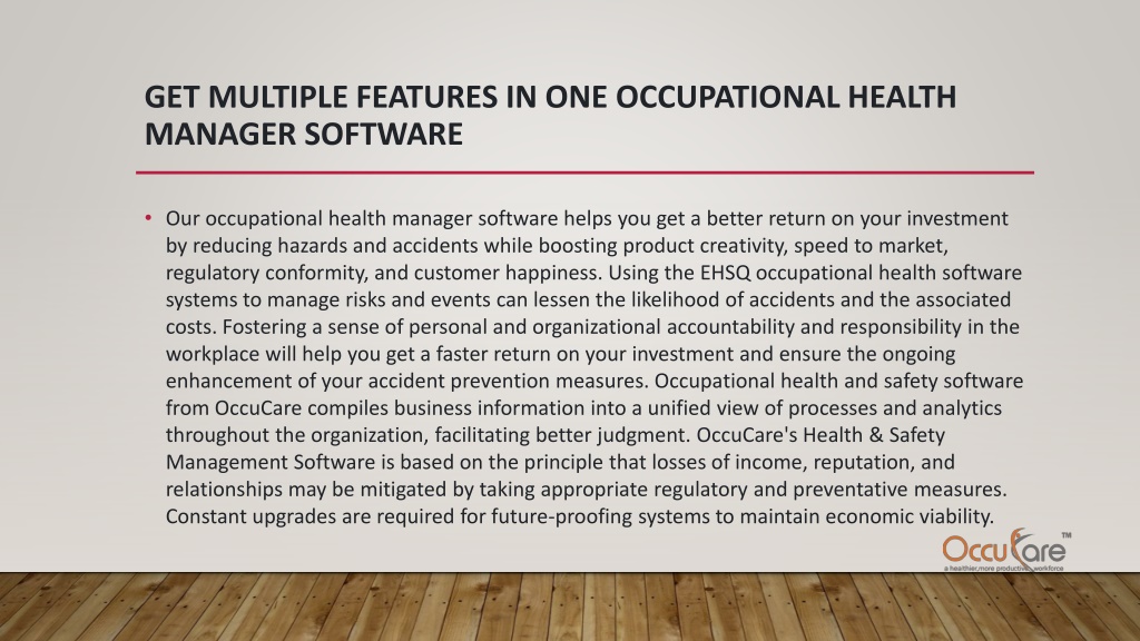 PPT Occupational Health and Safety Software in New Zealand PowerPoint