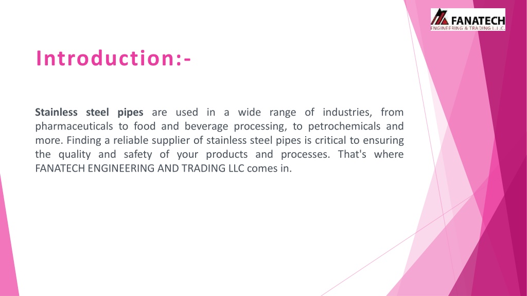 PPT Top Stainless Steel Pipe Suppliers PowerPoint Presentation, free
