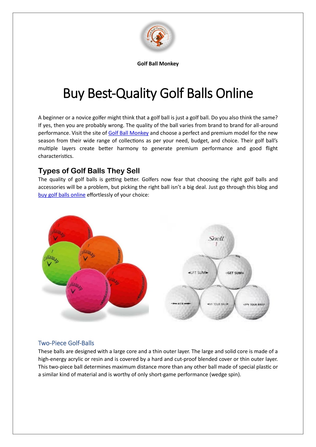 PPT Buy Premium Used Golf Balls For Sale Online PowerPoint