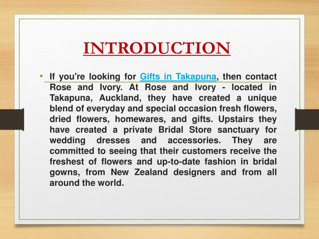 PPT Looking for the best Gifts in Takapuna PowerPoint Presentation