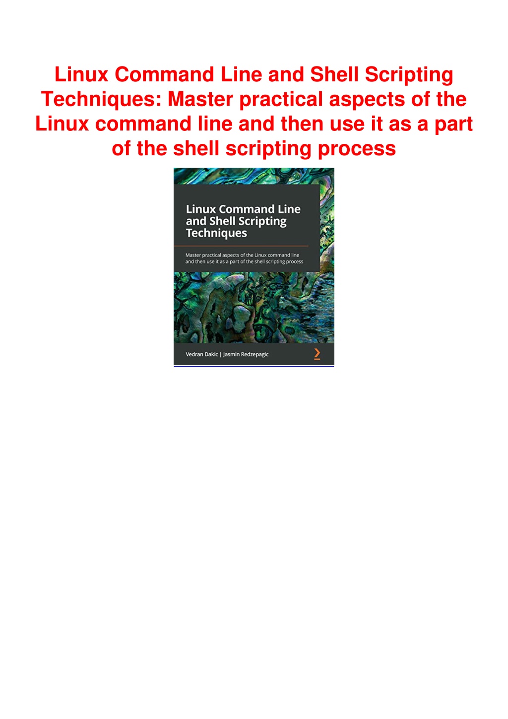 PPT _PDF_ Linux Command Line and Shell Scripting Techniques Master