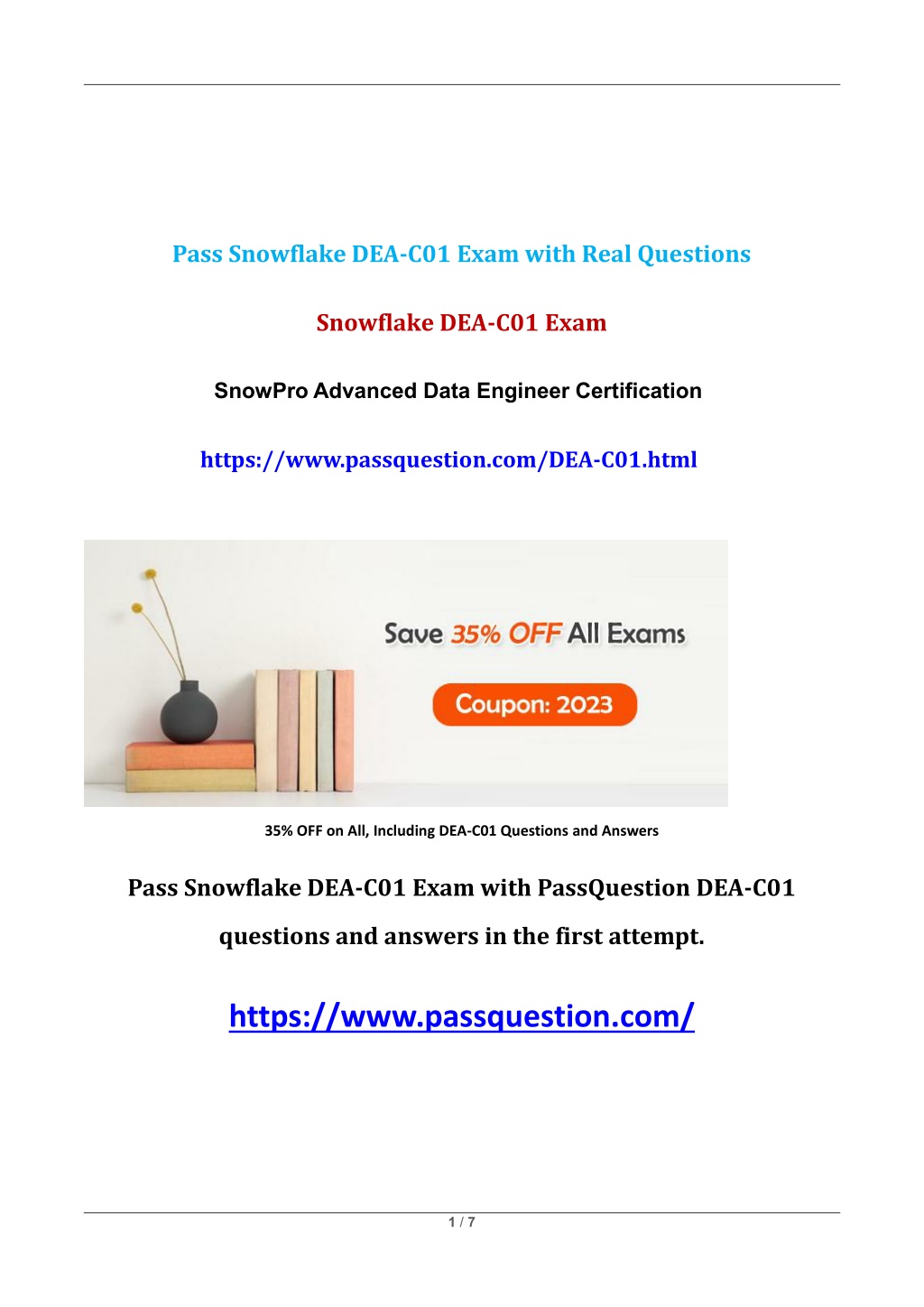 PPT DEAC01 SnowPro Advanced Data Engineer Exam Questions PowerPoint