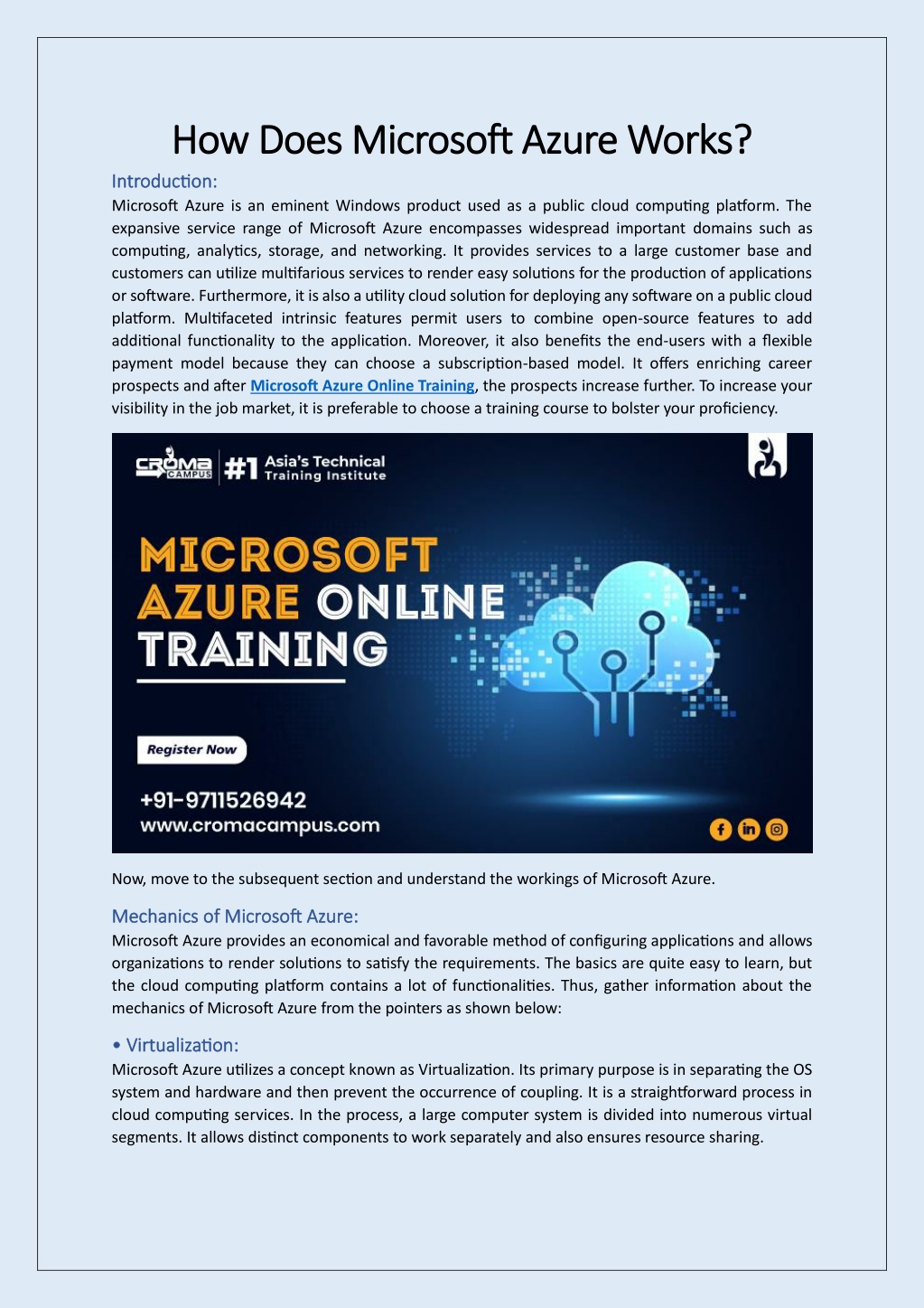 PPT How Does Microsoft Azure Works PowerPoint Presentation, free