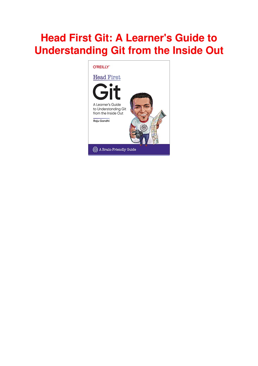 PPT (PDF/DOWNLOAD) Head First Git A Learner's Guide to Understanding