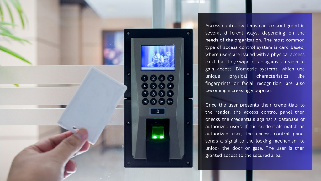 PPT How Does Access Control System Work? PowerPoint Presentation