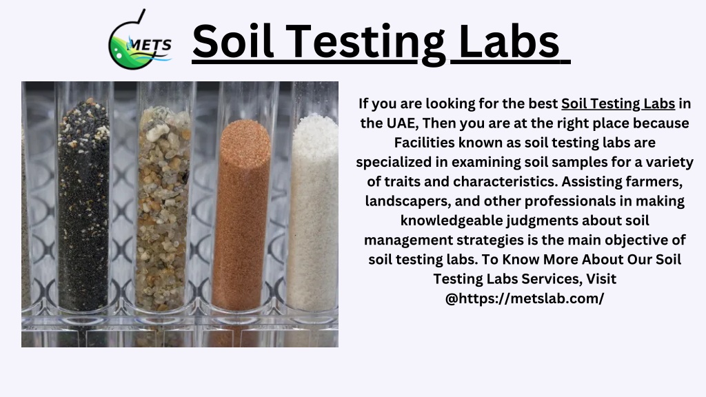 PPT Soil Testing Labs Mets Lab PowerPoint Presentation, free download