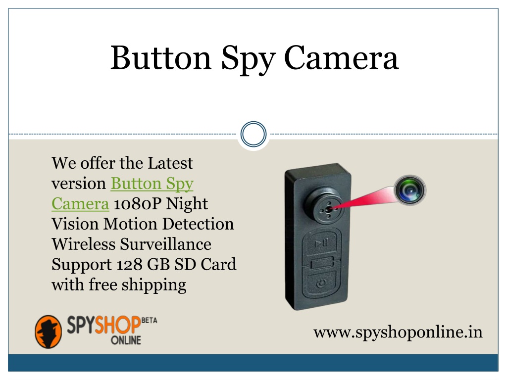 PPT View Top Spy Camera Dealer in Gurgaon Spy Shop Online 2023