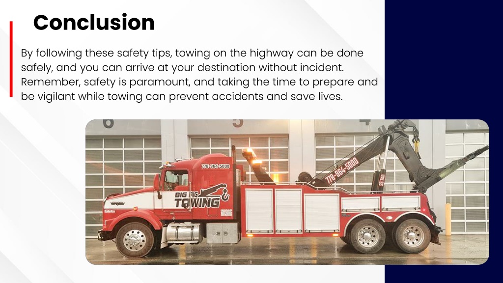 PPT March SlideSafety Tips For Towing On Highway PowerPoint