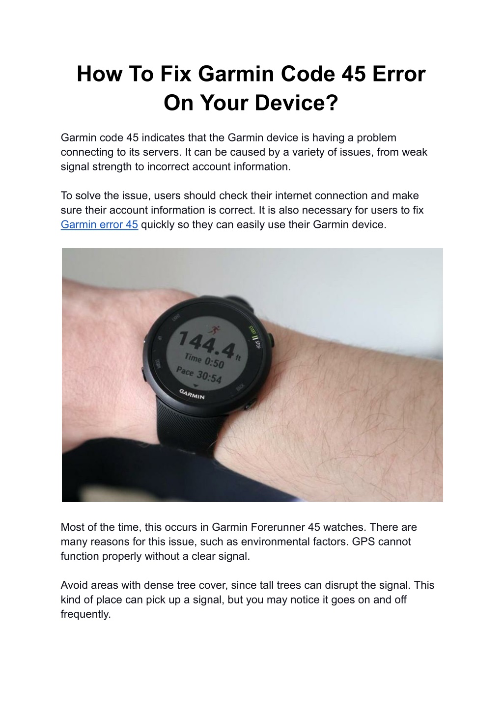 PPT How To Fix Garmin Code 45 Error On Your Device PowerPoint
