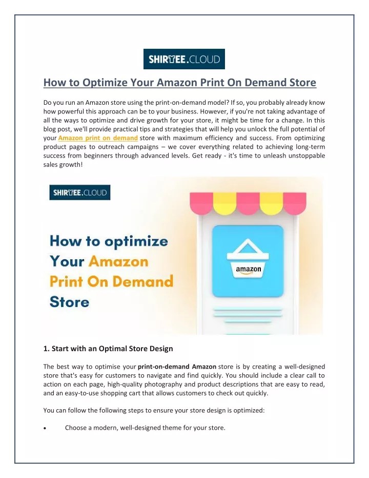 PPT How to Optimize Your Amazon Print On Demand Store PowerPoint