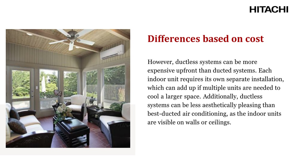 PPT Comparison of Ducted vs. Ductless Air Conditioning Systems