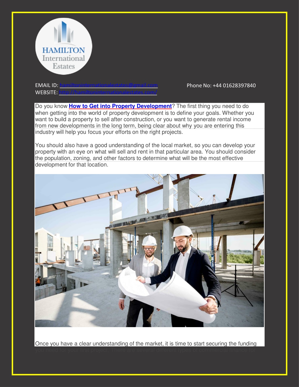 PPT How To Get into Property Development? PowerPoint Presentation