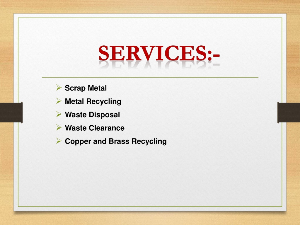 PPT Looking for the best Metal Recycling in Newbury Park PowerPoint