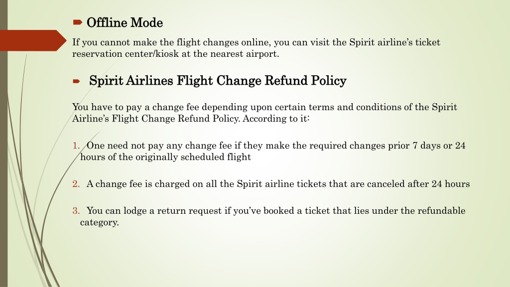 PPT Spirit Airlines Correction Policy PowerPoint Presentation, free