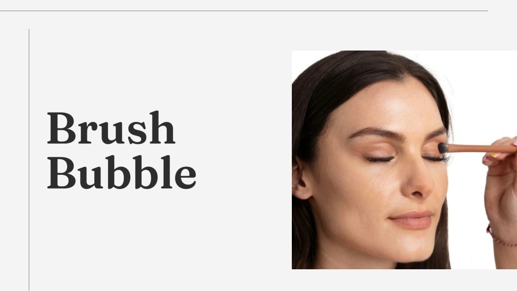 PPT Powder Foundation Brush Brush Bubble PowerPoint Presentation