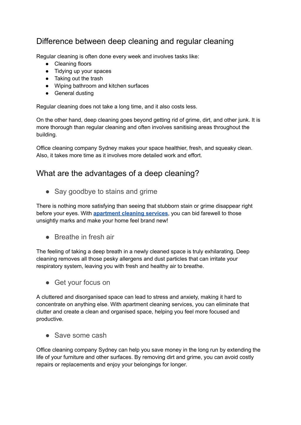 PPT Deep Cleaning Services_ Why Do You Need Them ASAP PowerPoint