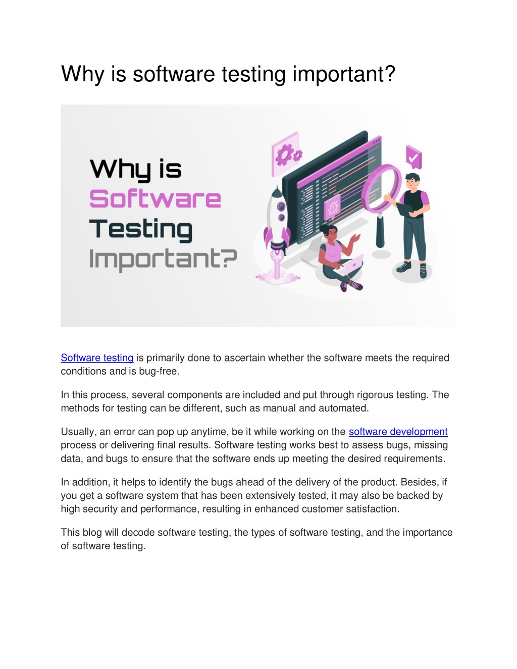 PPT Why is software testing important PowerPoint Presentation, free