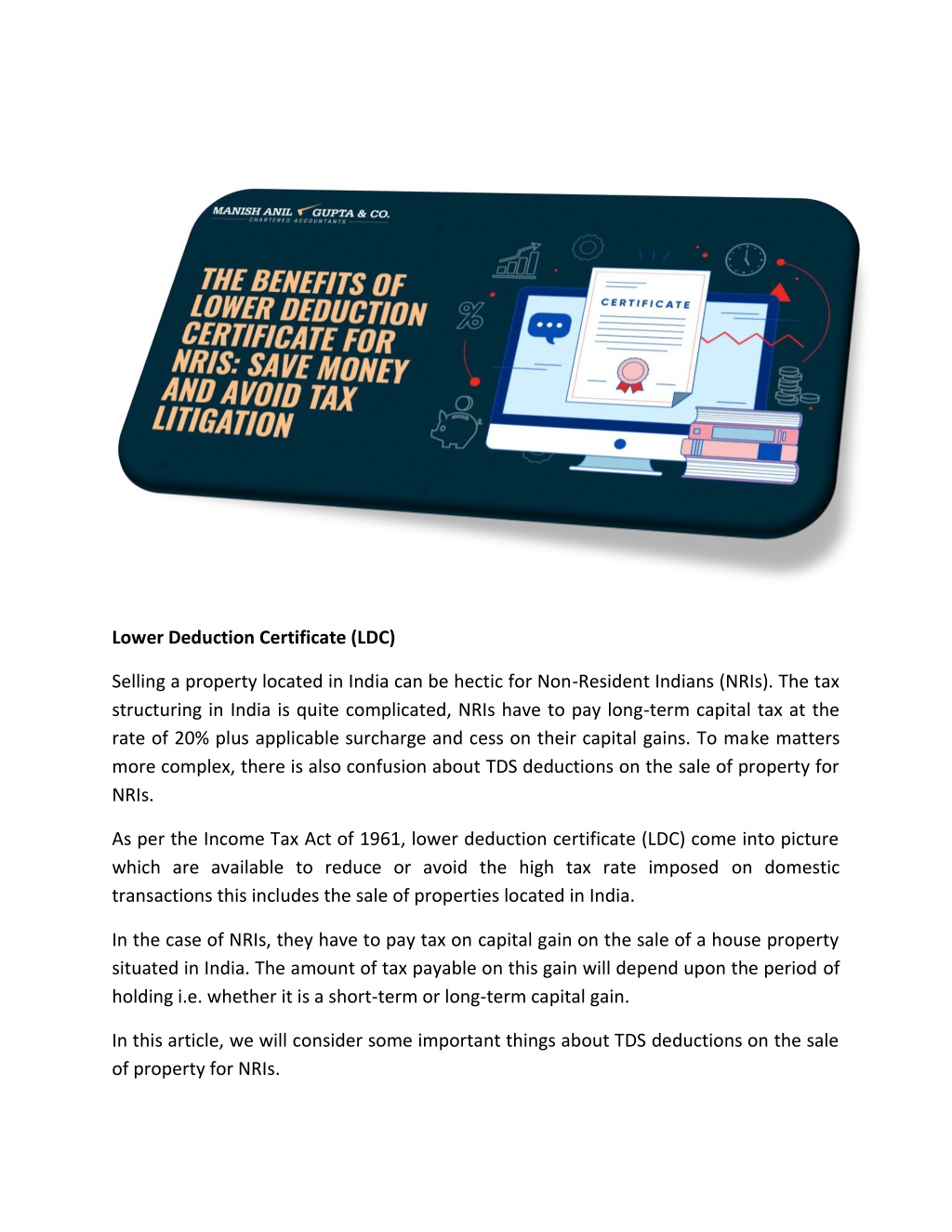 PPT The Benefits of Lower Deduction Certificate for NRIs Save Money