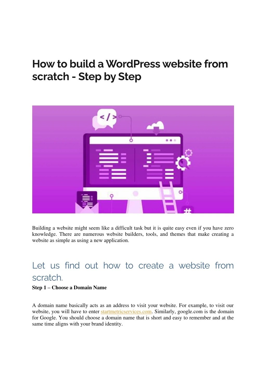 PPT How to build a WordPress website from scratch PowerPoint