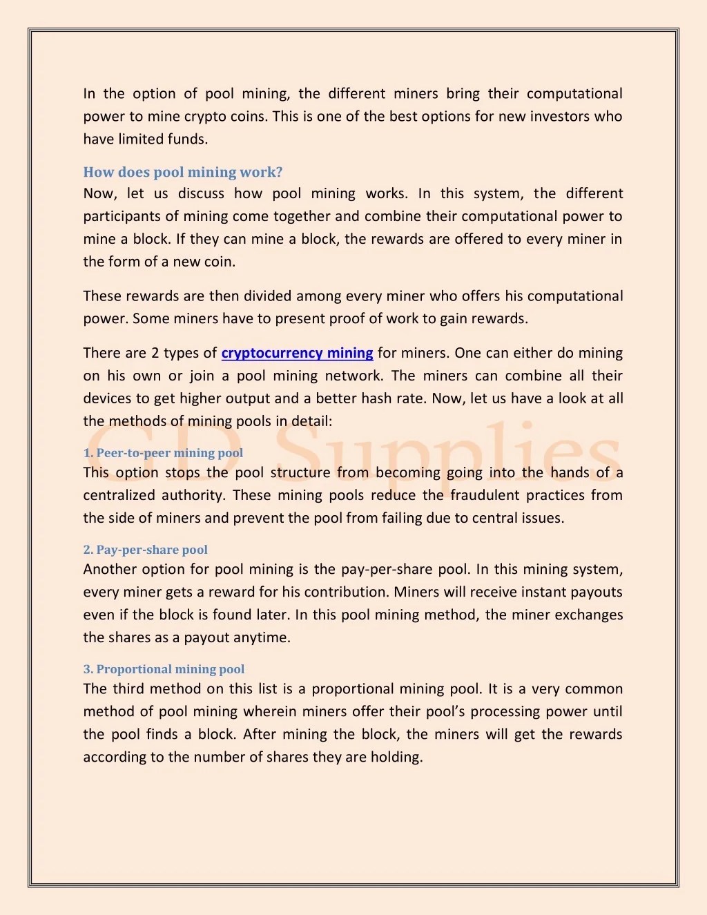 PPT What Is Pool Mining & How It Works PowerPoint Presentation, free