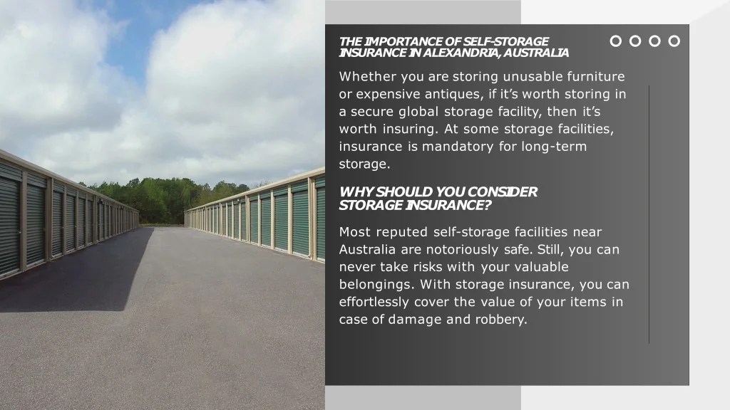 PPT The Truth About SelfStorage Insurance In Alexandria, Australia