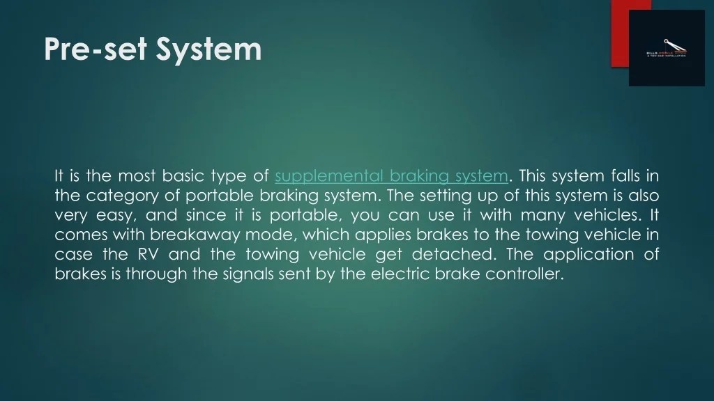 PPT Types of Braking System PowerPoint Presentation, free download