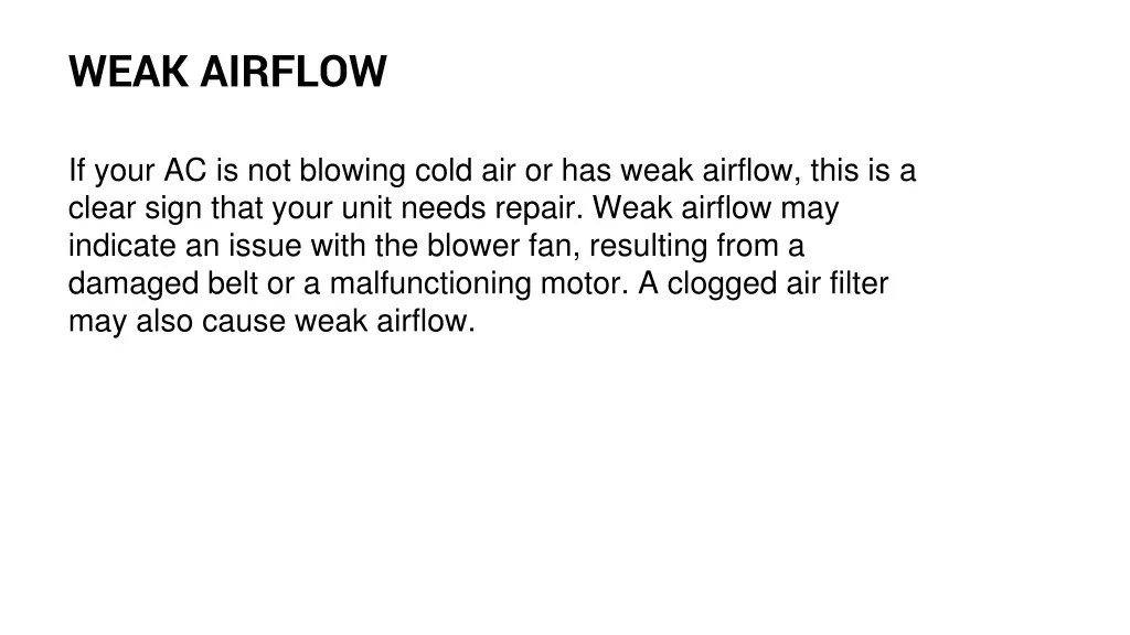 PPT 7 Signs That You Need Air Conditioner Repair PowerPoint