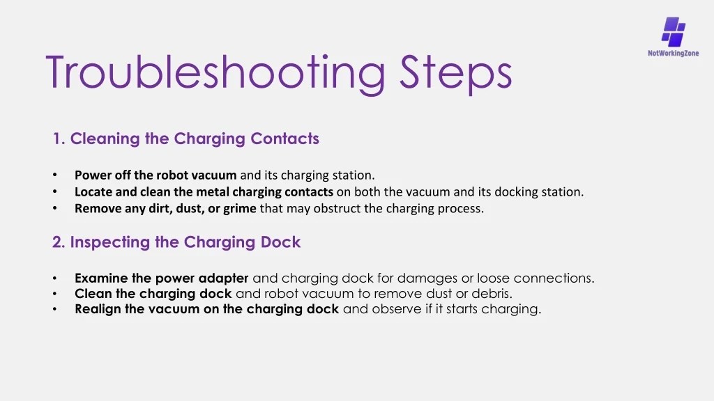 PPT Lefant Robot Vacuum Not Charging 7 Steps To Fix It PowerPoint