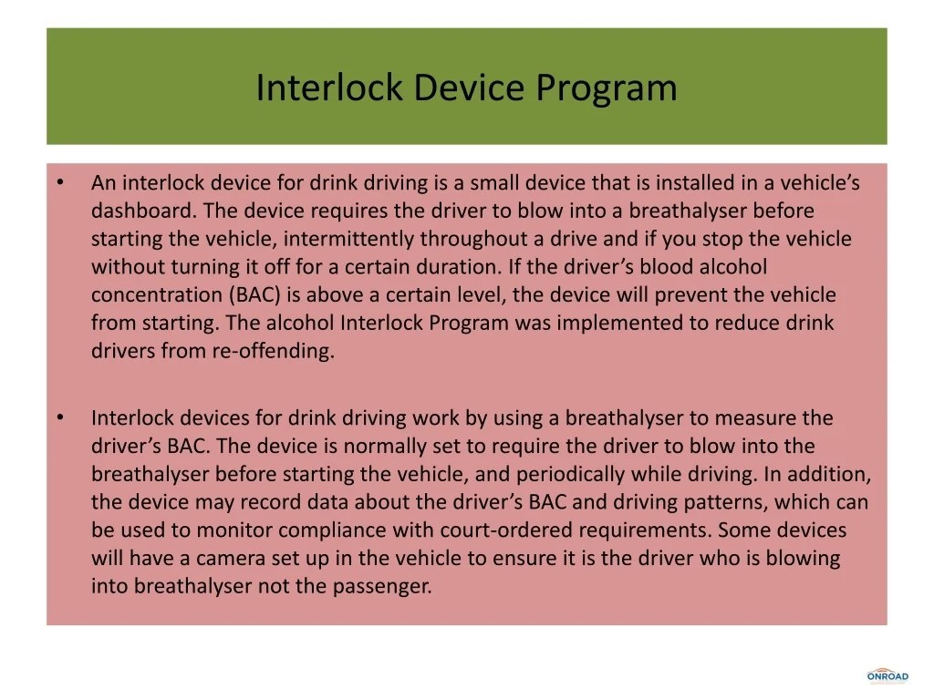 PPT Interlock Device Program PowerPoint Presentation, free download